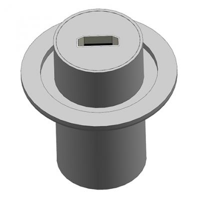 KF40 Flange with 1 Port HDMI Feedthroughs Female to Female
